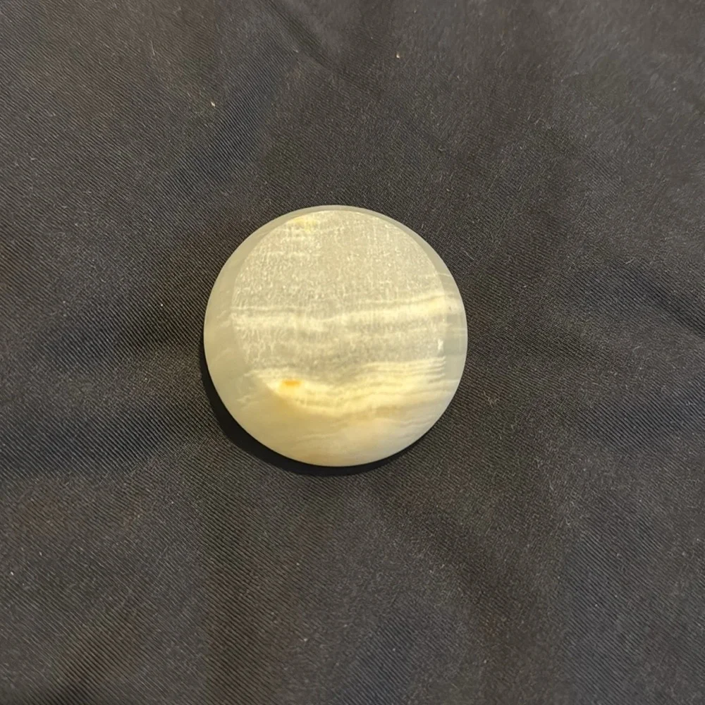 Vintage Onyx Bowl or Ashtray Dish, circa 1950's
